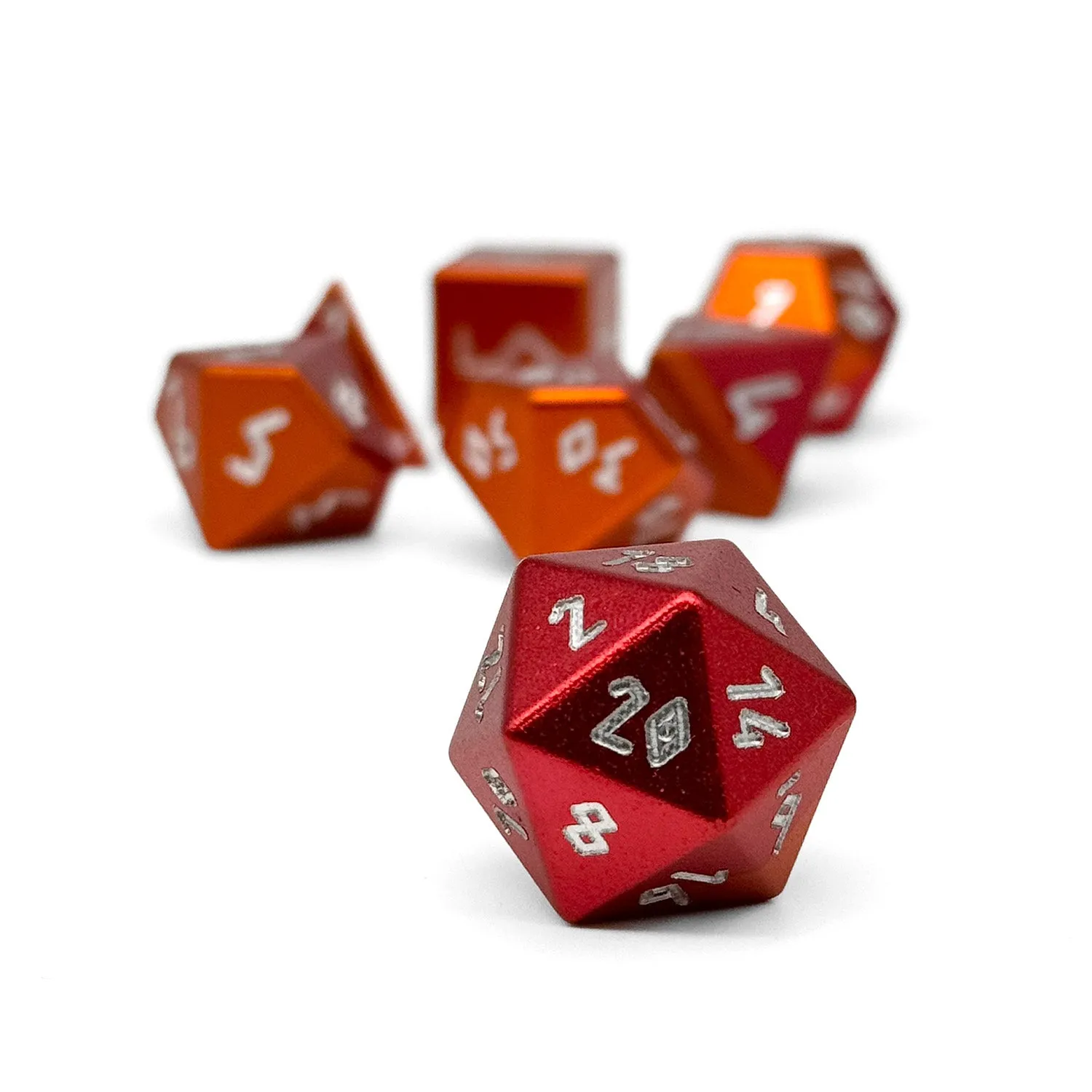 Dragons Breath - 7 Piece RPG Set 6063 Aluminum Hybrid Dice