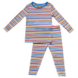 Dragons Rainbow Stripe Long Sleeve Pajama Set (6M-10Y)