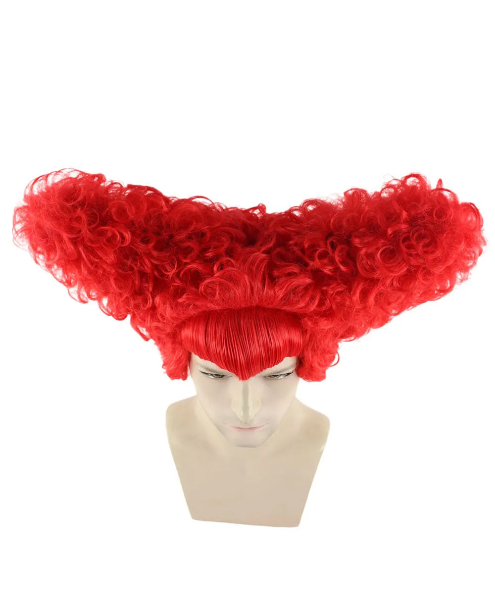 Drama Queen Red Mens Wig | Red Cosplay Halloween Wig | Premium Breathable Capless Cap