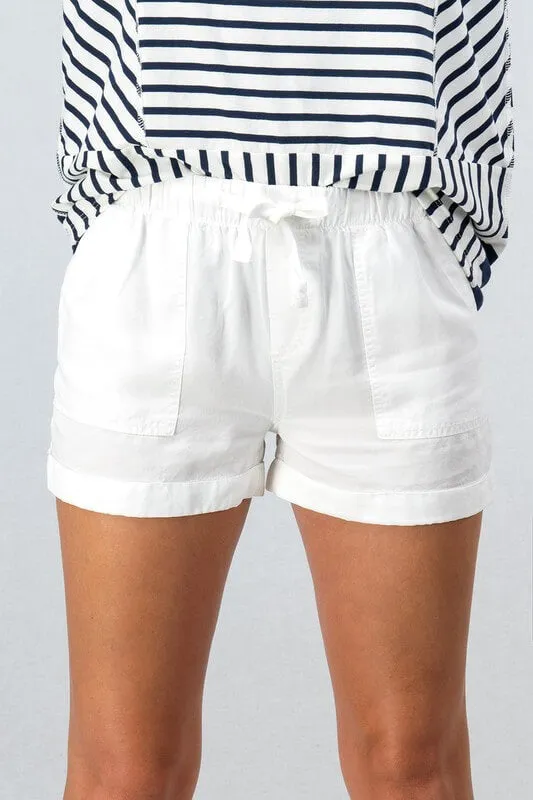 Drawstring Tencel Shorts