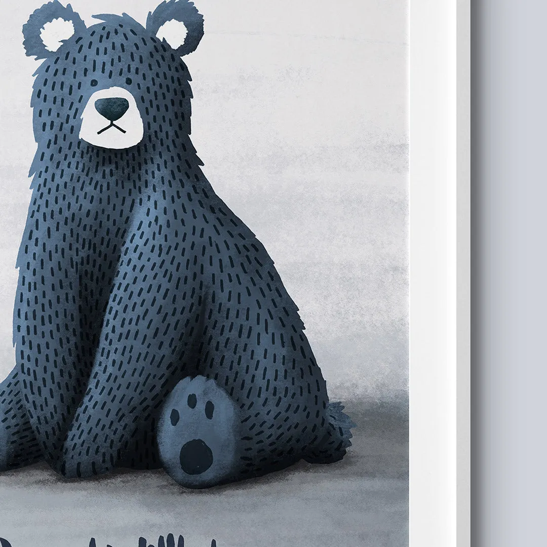 Dream Big Little Bear Nursery Print