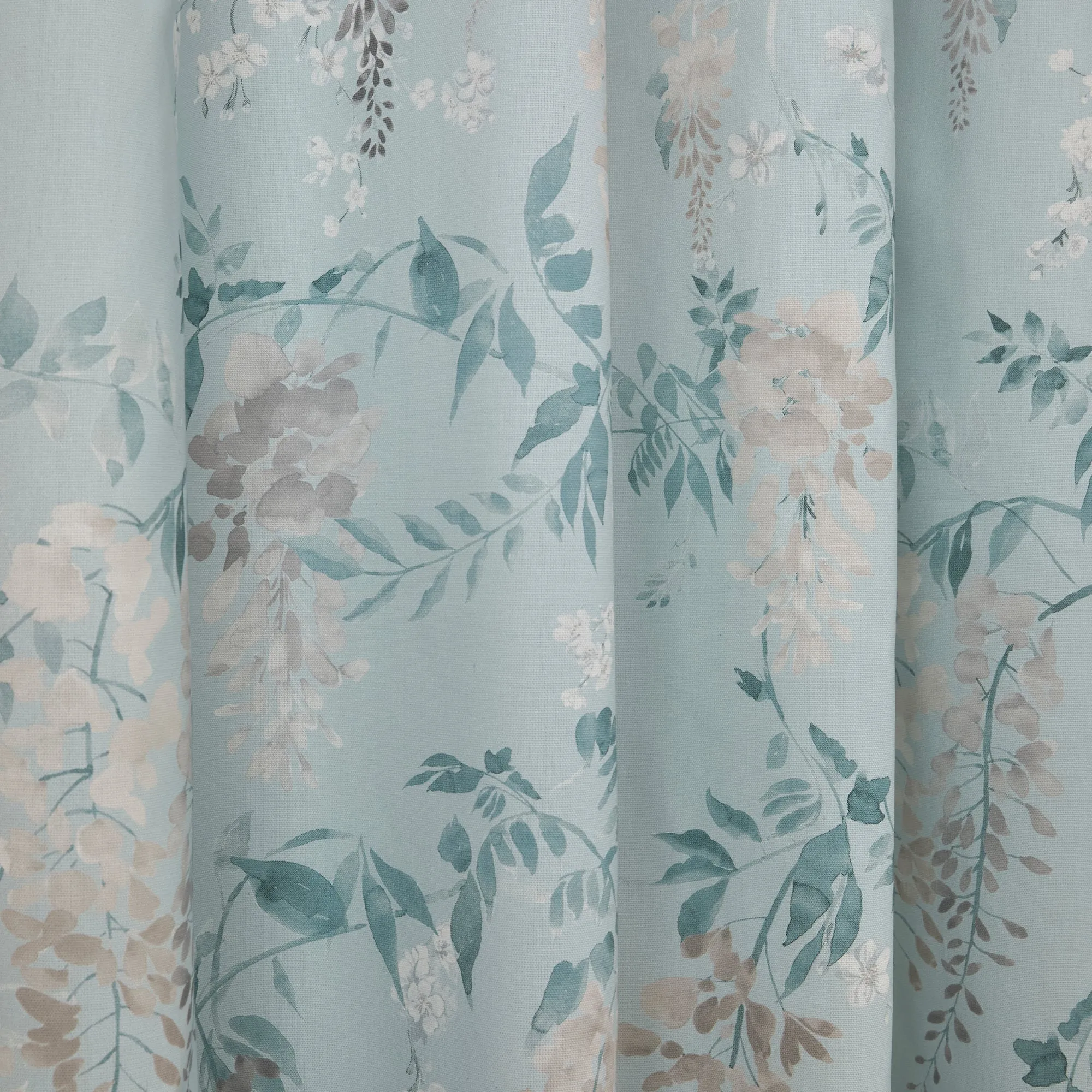 Dreams & Drapes Wisteria Eyelet Curtains  - Duck Egg