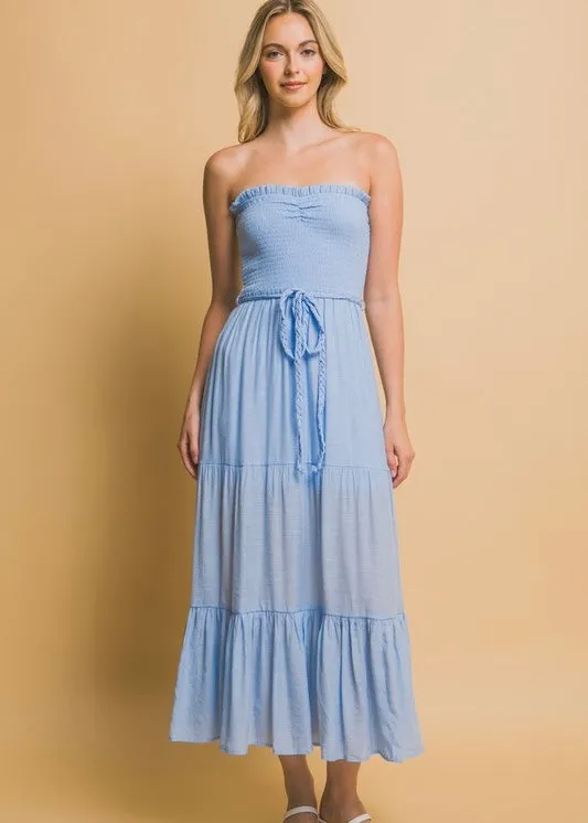 Dreamy Flutter Tiered Maxi Dress