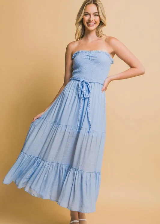 Dreamy Flutter Tiered Maxi Dress