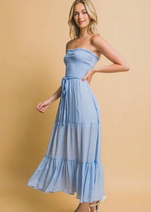 Dreamy Flutter Tiered Maxi Dress