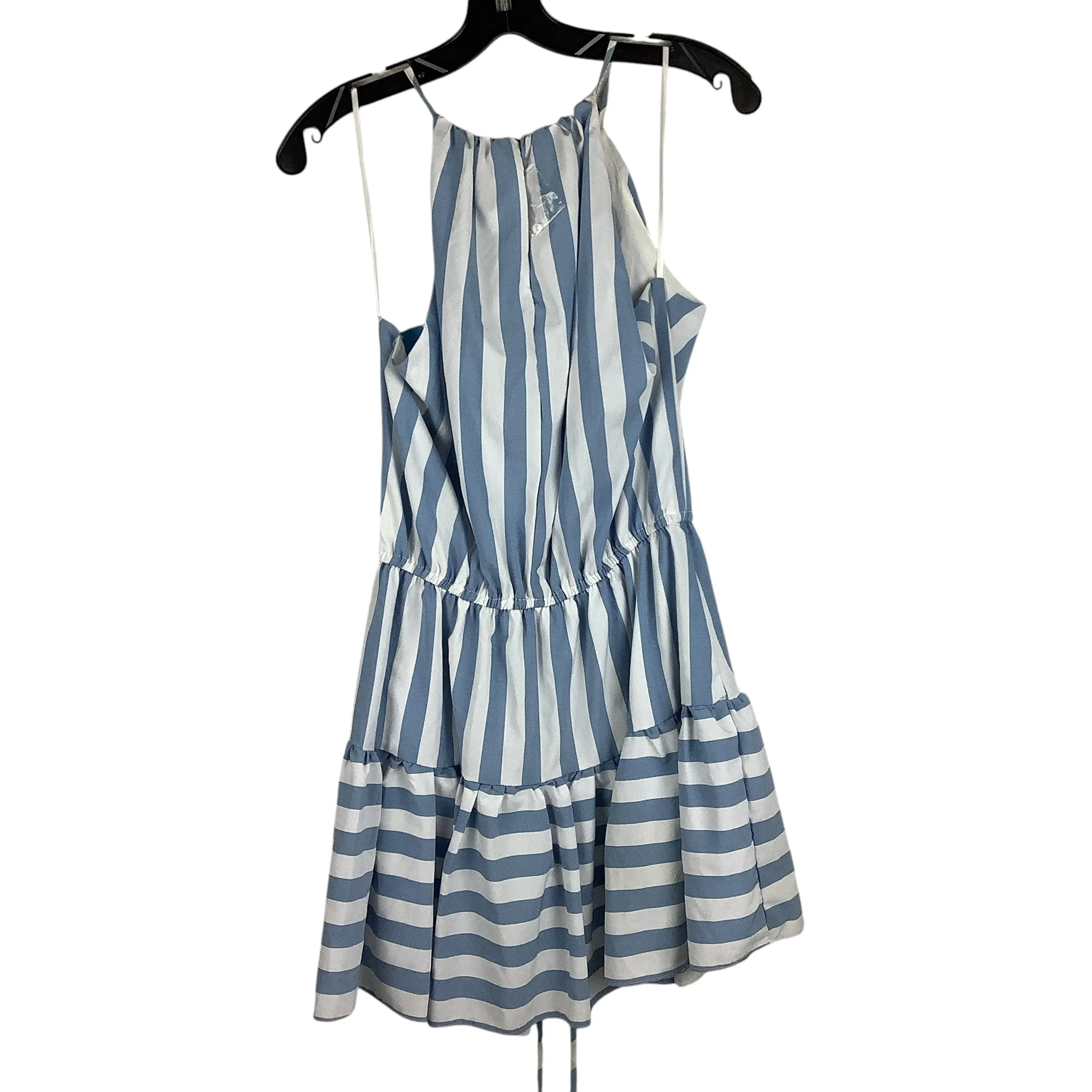 Dress Casual Short By Mustard Seed In Blue & White, Size: S