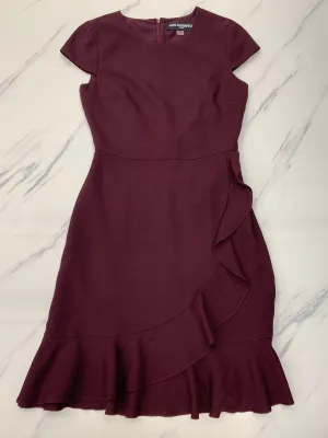 Dress Designer By Karl Lagerfeld In Maroon, Size:0