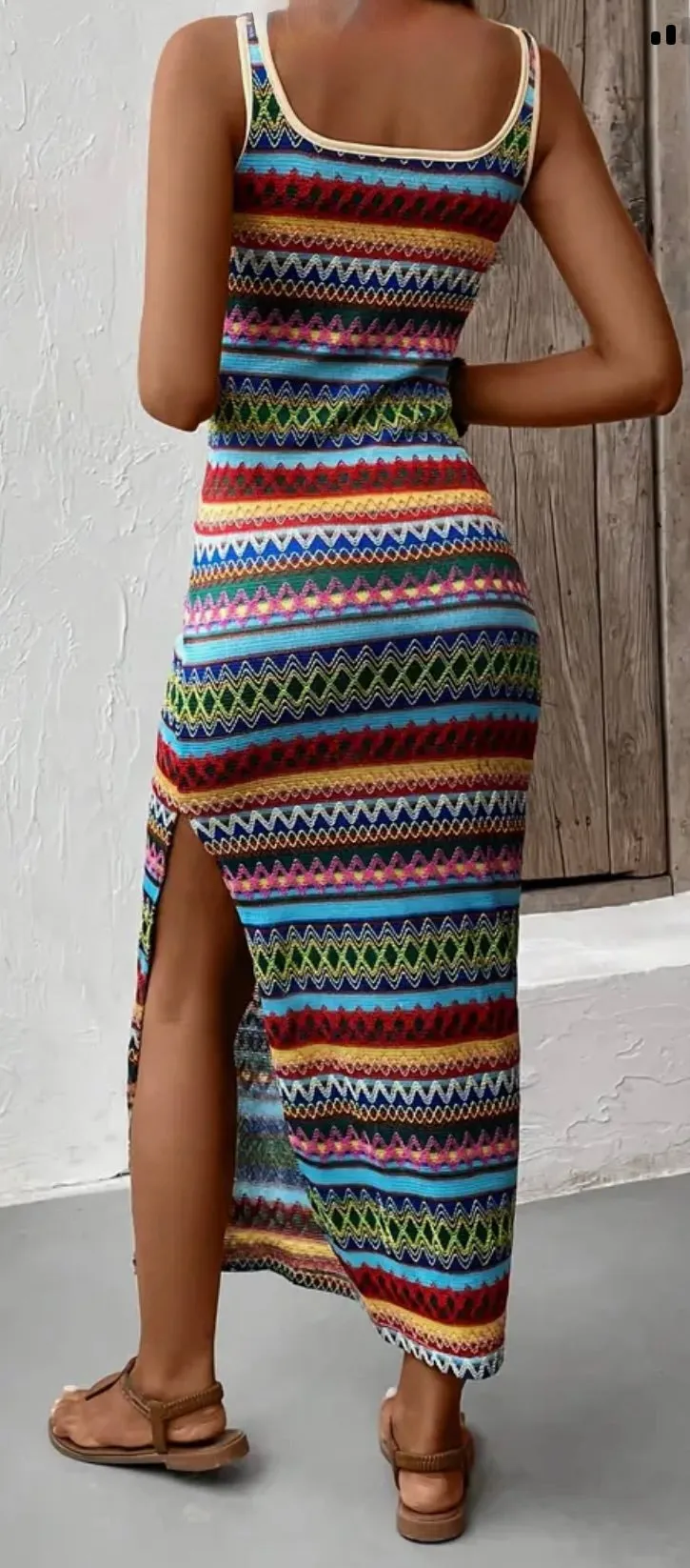 Dress Multi-color, Sleeveless, Summer dress