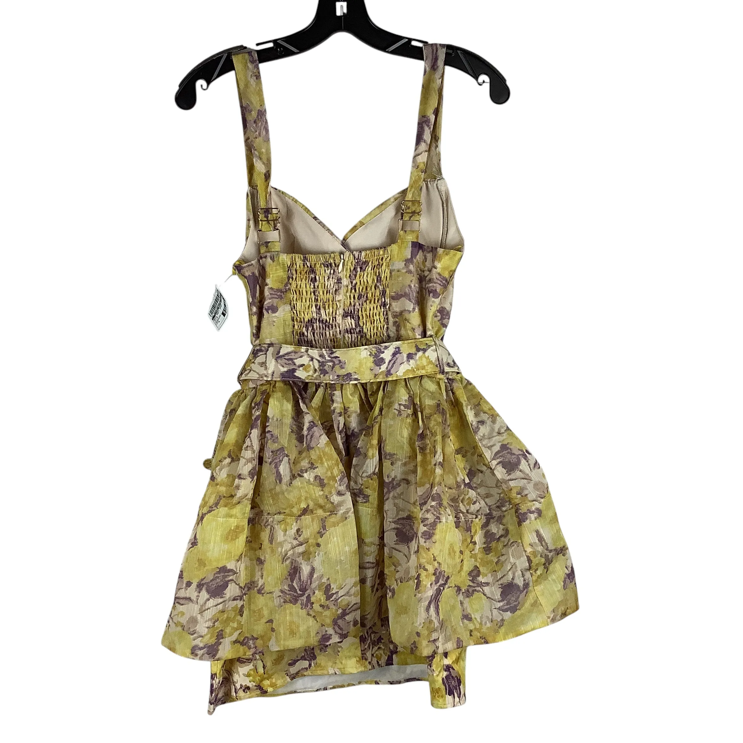 Dress Party Short By Clothes Mentor In Yellow, Size: S