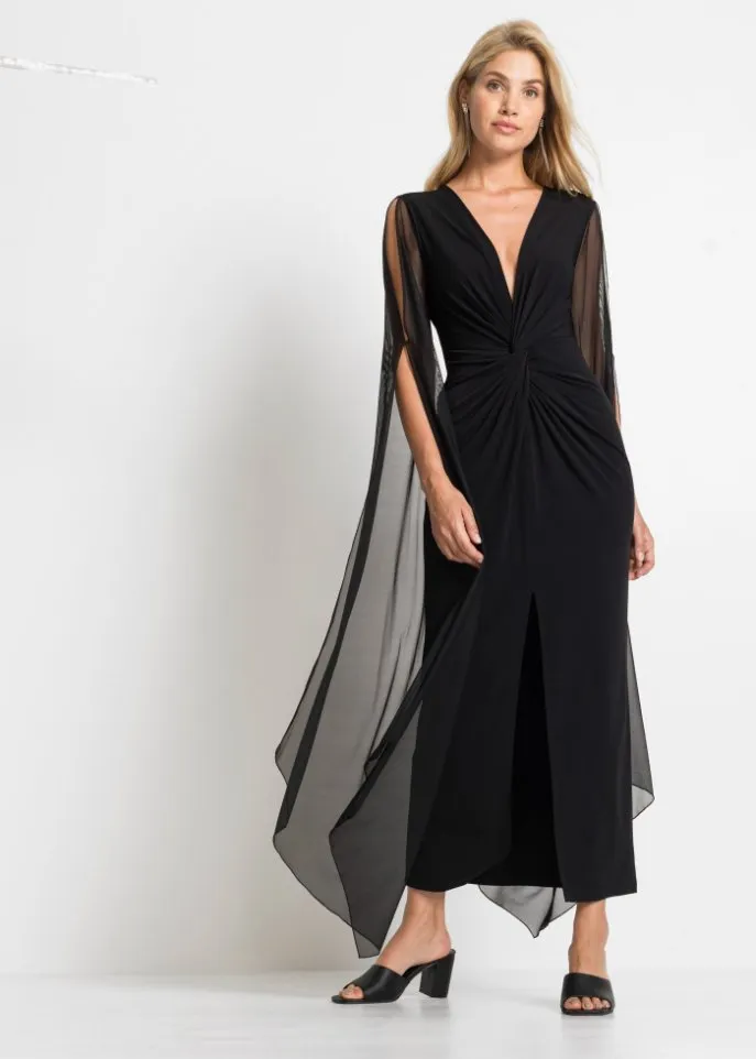 Dress with slit Bodyflirt Boutique, black