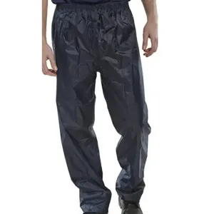 Dri Weatherproof Dry Navy Nylon Trousers - X Large