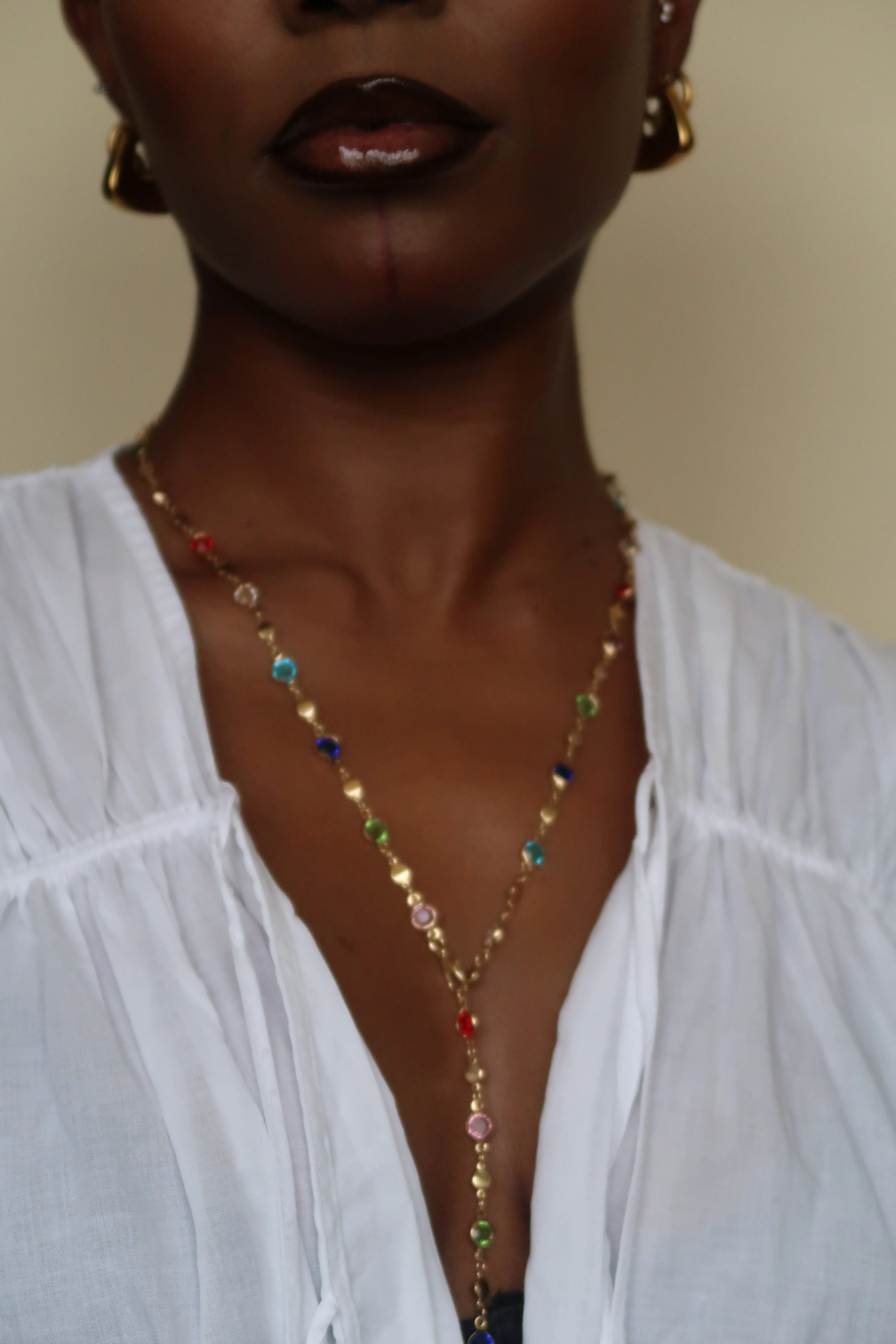 Drip Gem Necklace