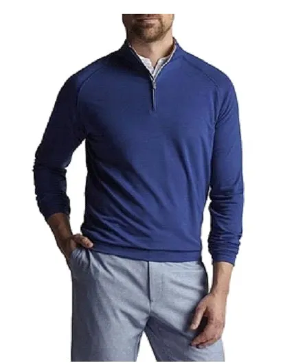 drirelease Natural Touch Quarter-Zip in Atlantic Blue by Peter Millar