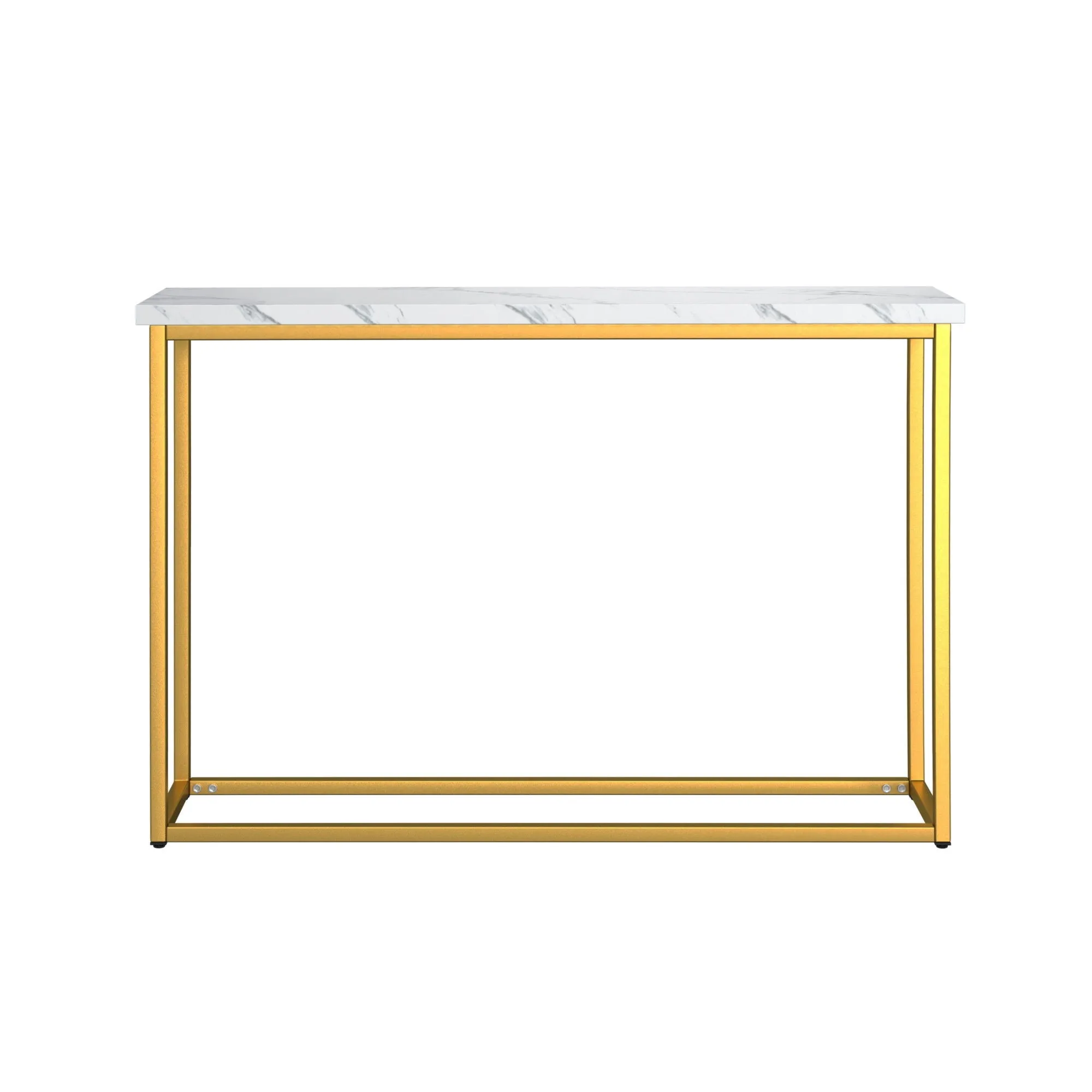 Driscoll - Sofa Table - White / Gold