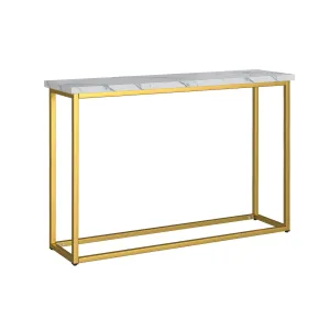 Driscoll - Sofa Table - White / Gold