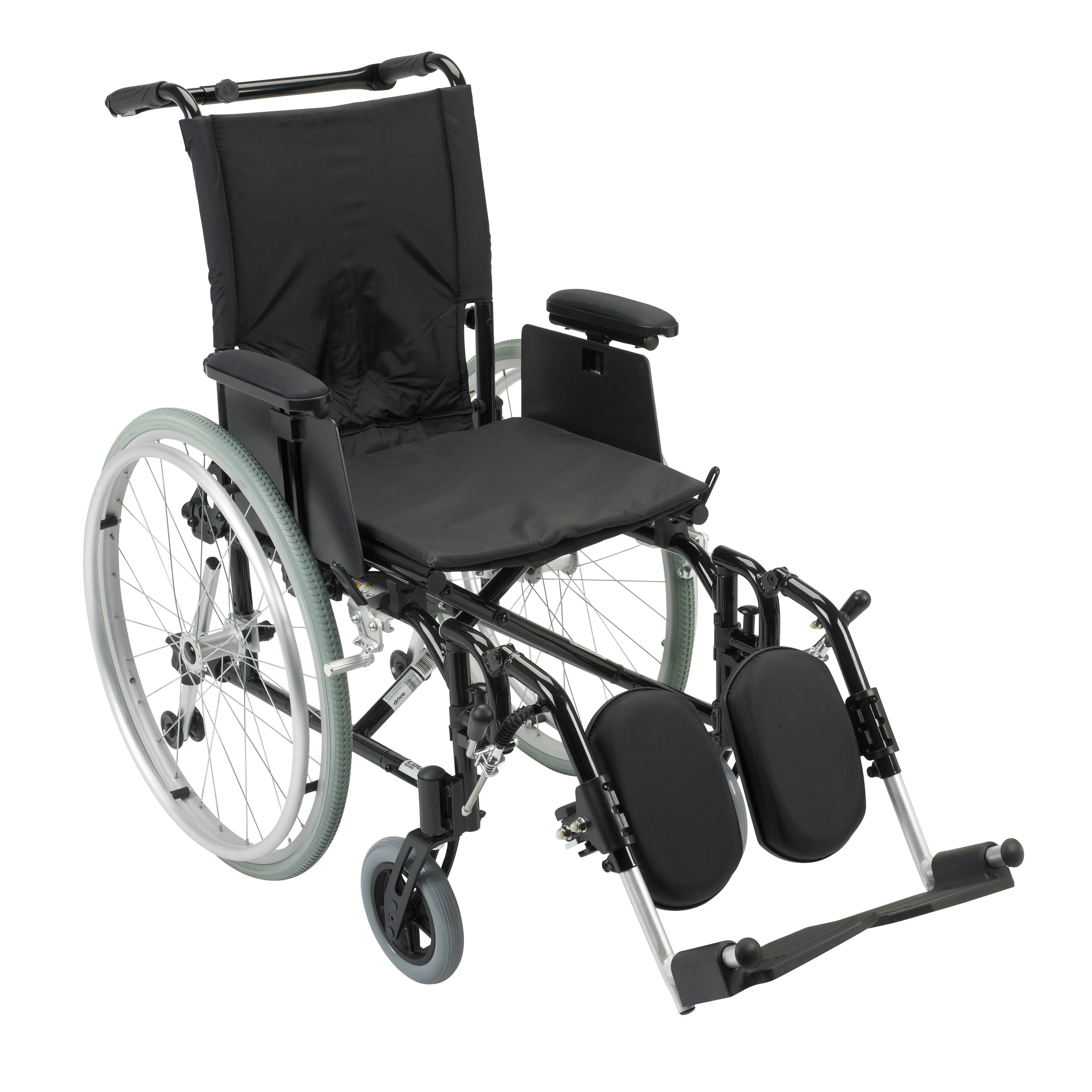 Drive Medical ak516ada-aelr Cougar Ultra Lightweight Rehab Wheelchair, Elevating Leg Rests, 16" Seat