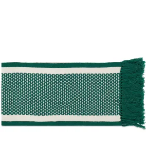 Drôle De Monsieur Jacquard scarf, green