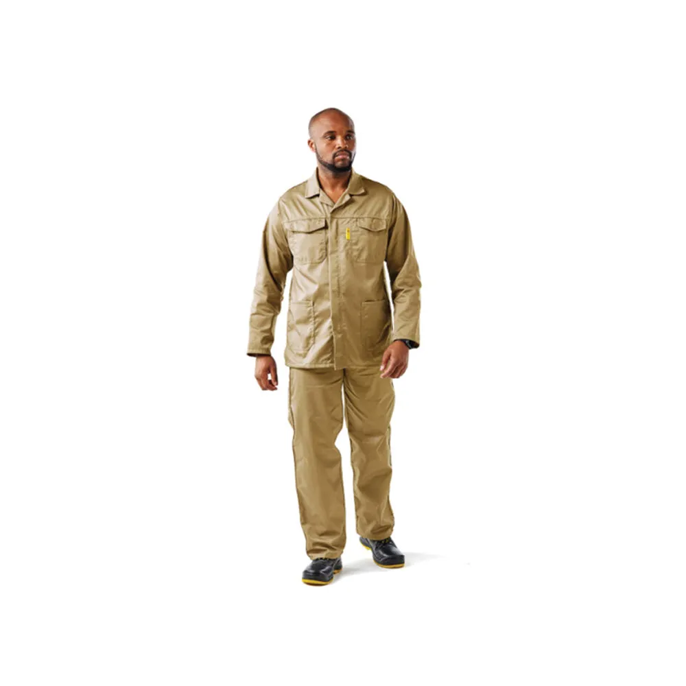 DROMEX EXECUFIT POLYCOTTON CONTI JACKET COLOUR-KHAKI SIZE 34