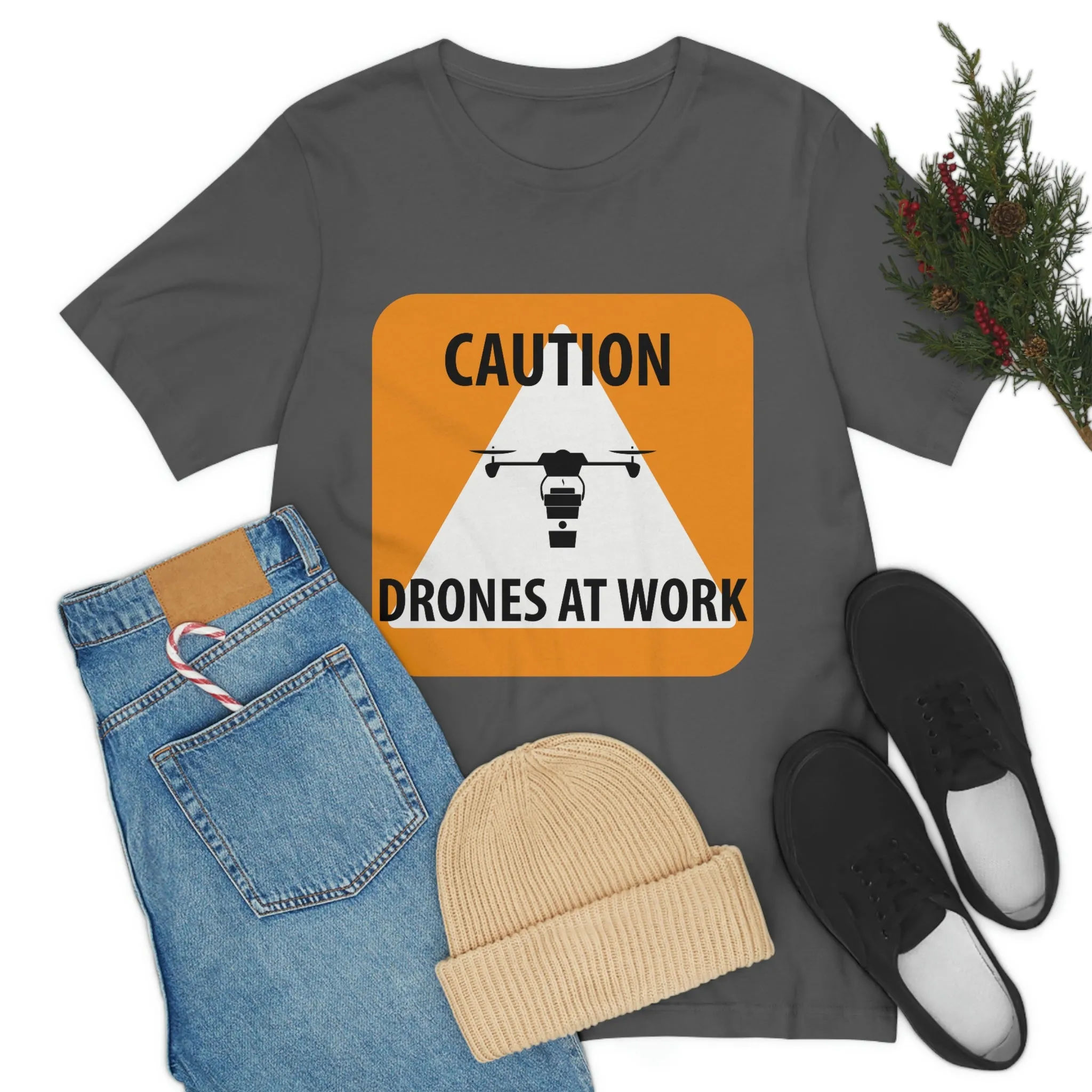 Drones at Work Unisex Jersey Short Sleeve Tee