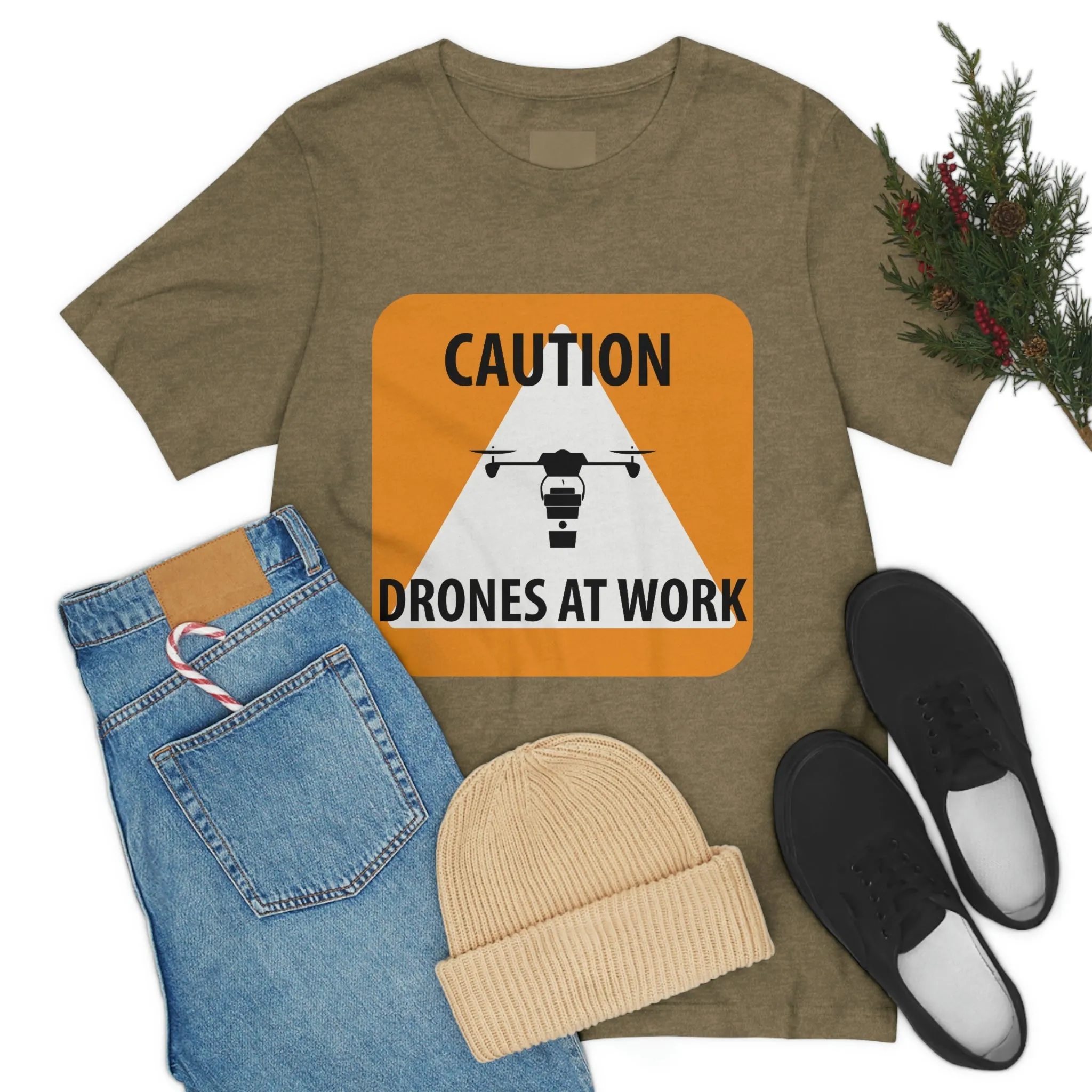 Drones at Work Unisex Jersey Short Sleeve Tee