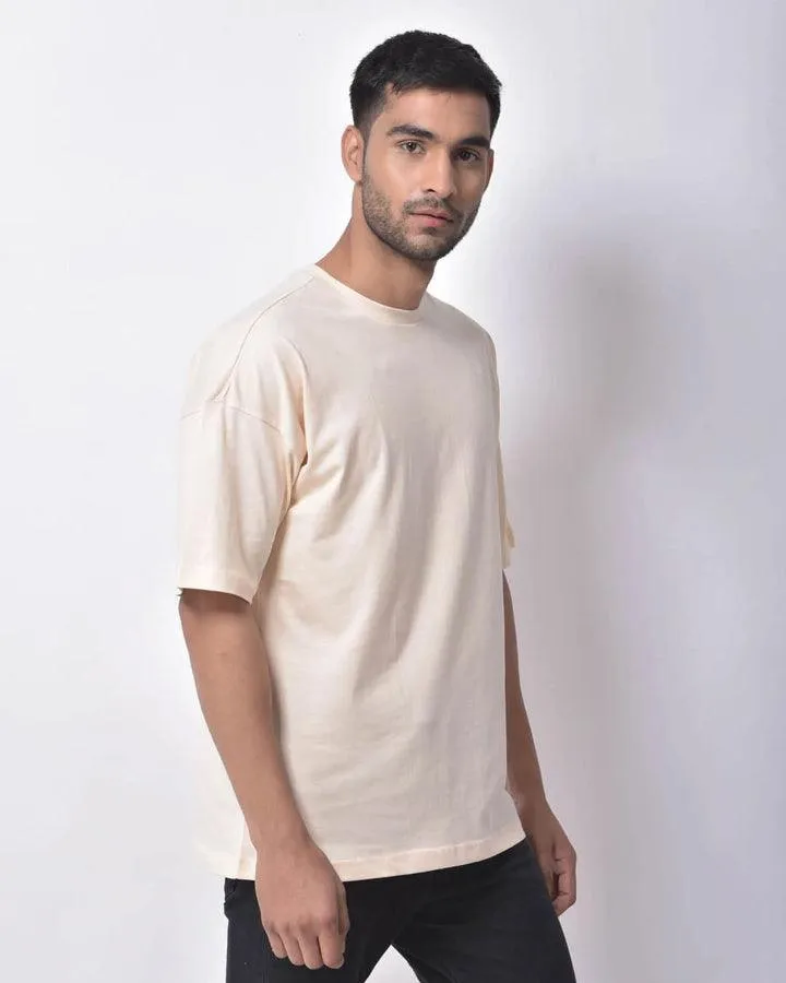 Dropshoulder Tee - Cream