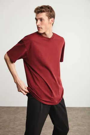 Dropshoulder Tee - Maroon