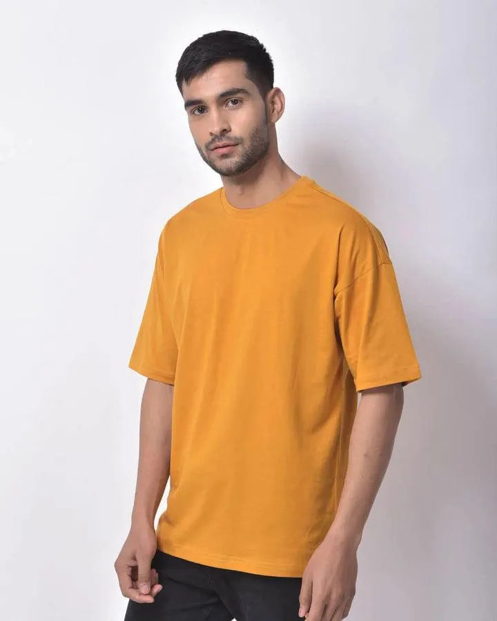 Dropshoulder Tee - Mustard