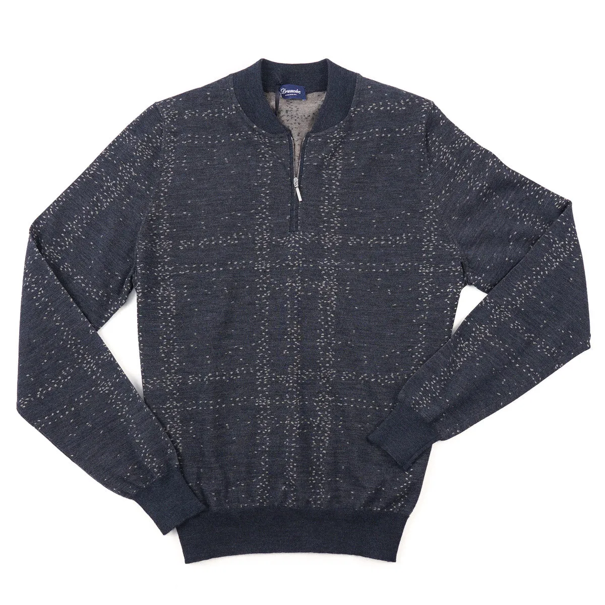 Drumohr Half-Zip Merino Wool Sweater