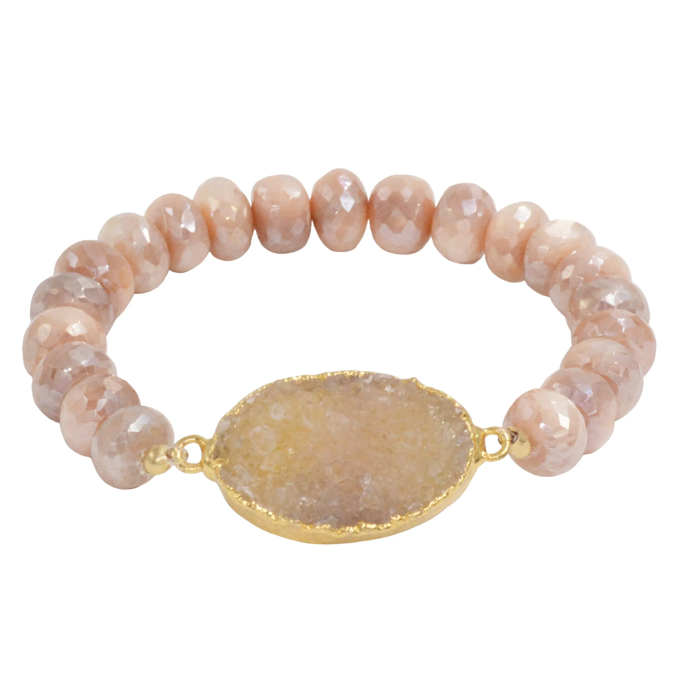 Druzy Beaded Bracelet