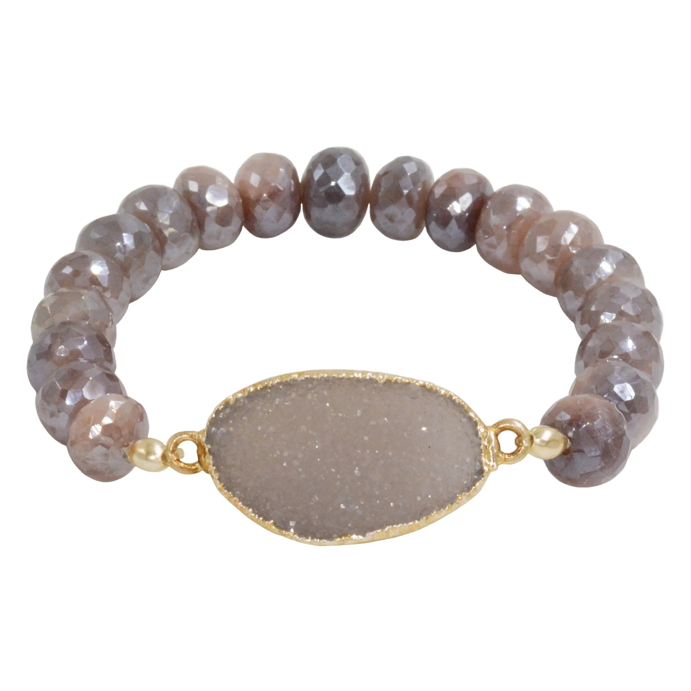 Druzy Beaded Bracelet