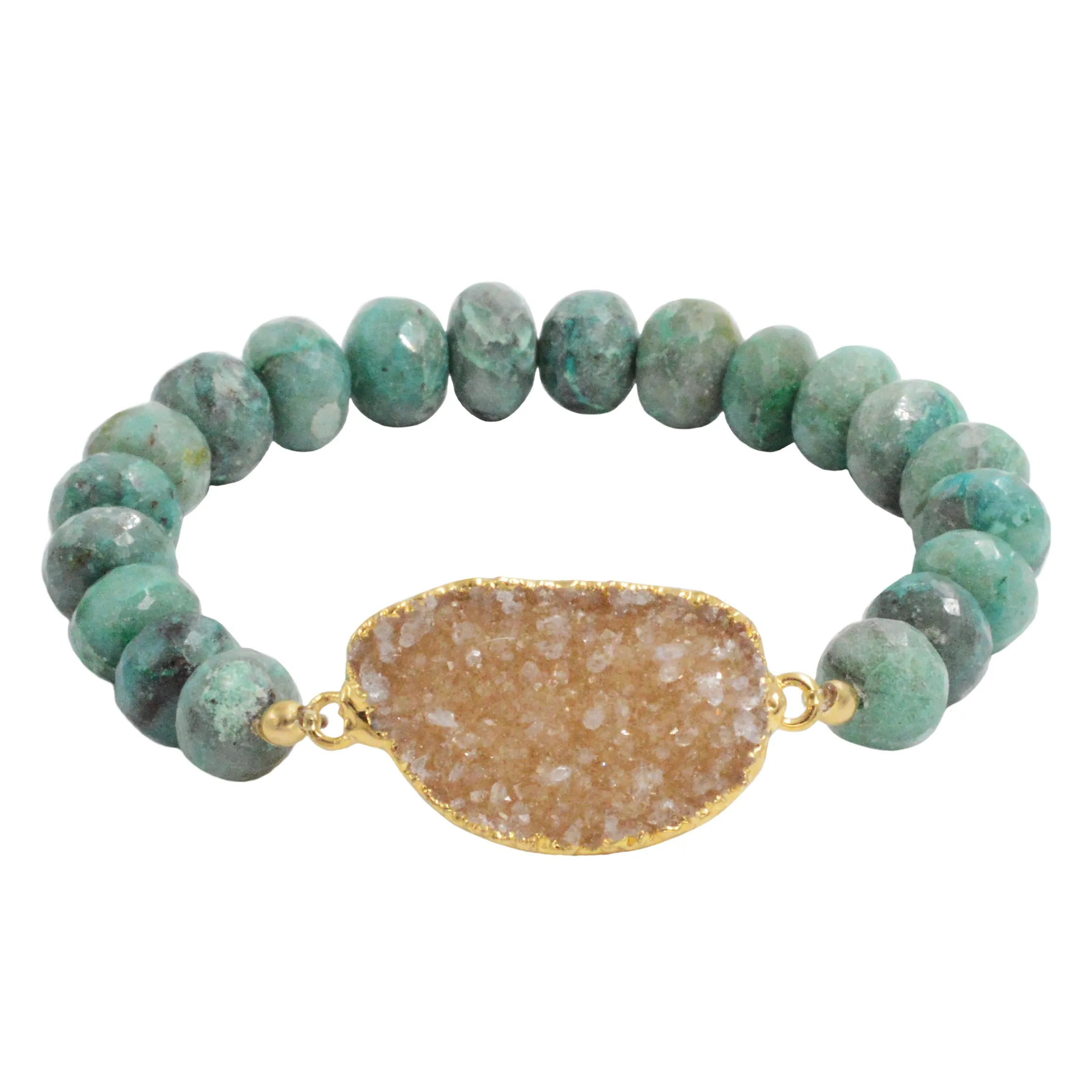 Druzy Beaded Bracelet