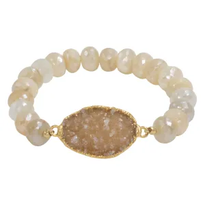 Druzy Beaded Bracelet