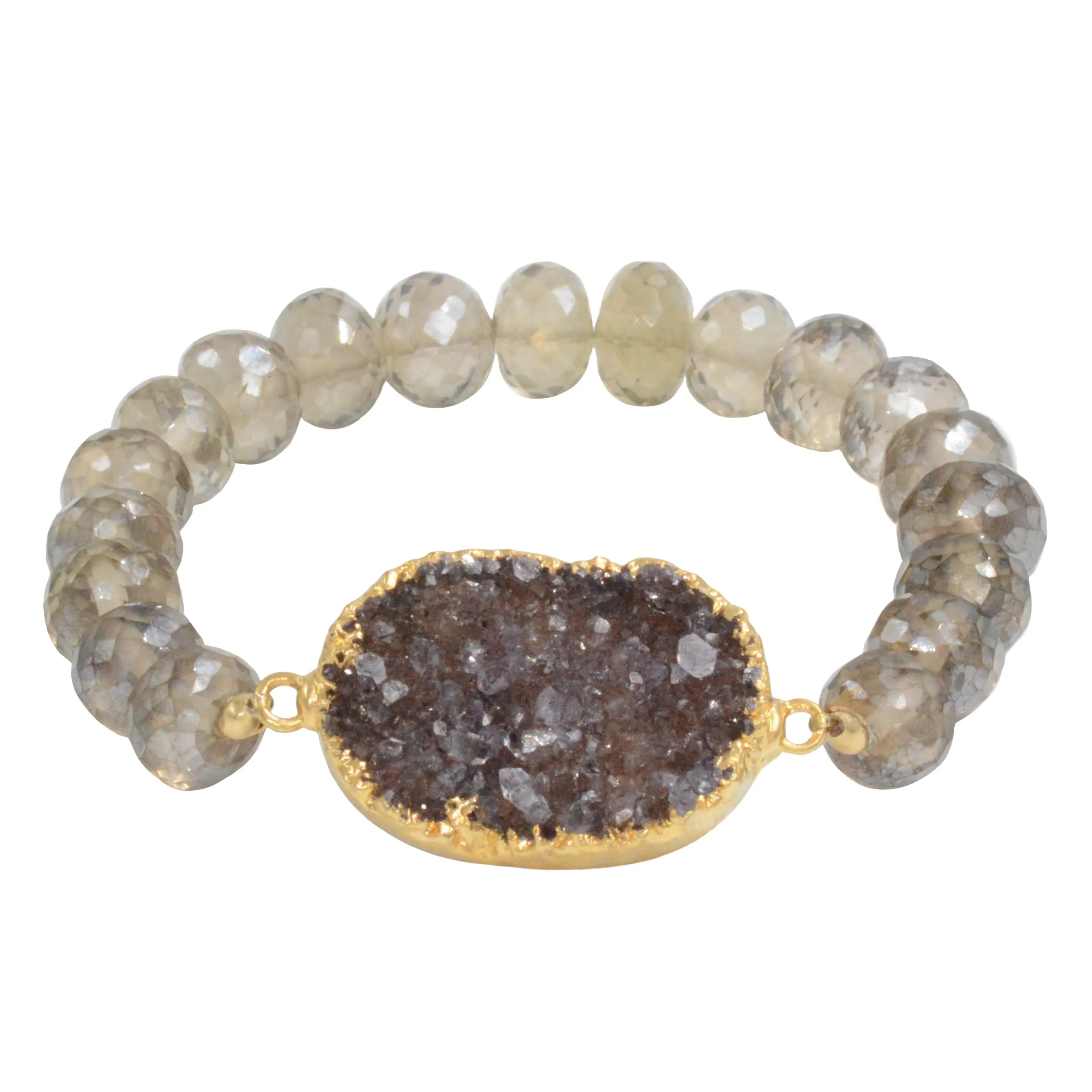 Druzy Beaded Bracelet