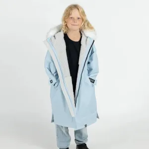 Dryrobe Advance Alpine Kids Long Sleeve - Ice Blue/Grey