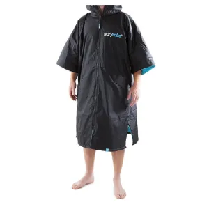 Dryrobe Advance Short Sleeve Changing Robe - Medium - Black/Blue