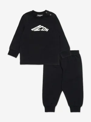 Dsquared2 Baby Icon Logo Tracksuit in Black