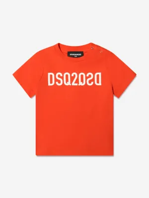 Dsquared2 Baby Logo T-Shirt In Red