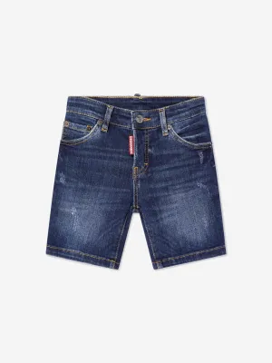 Dsquared2 Boys Denim Shorts In Blue