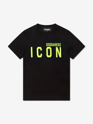 Dsquared2 Boys Icon Logo T-Shirt In Black