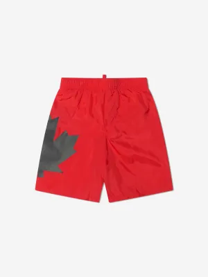 Dsquared2 Boys Logo Print Swim Shorts