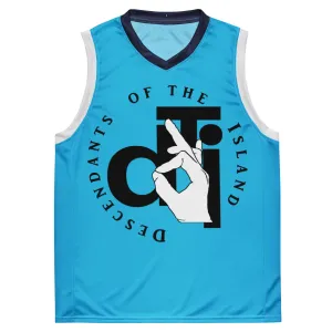 DTI Ocean Blue Recycled unisex basketball jersey