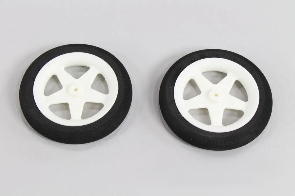 Du-Bro 63.5mm (2.5") x 10mm EVA Micro Sport Wheels for 4mm Axle (2 Pack)