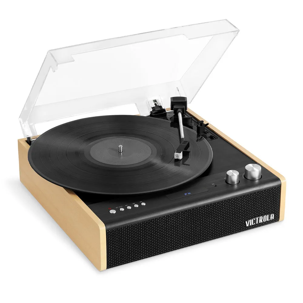 Dual Bluetooth Turntable & Vinyl Storage Stand - Victrola