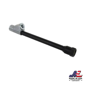 Dual Foot Straight Lock-On Chuck Matte Black Poly Finish, 1/4" FNPT