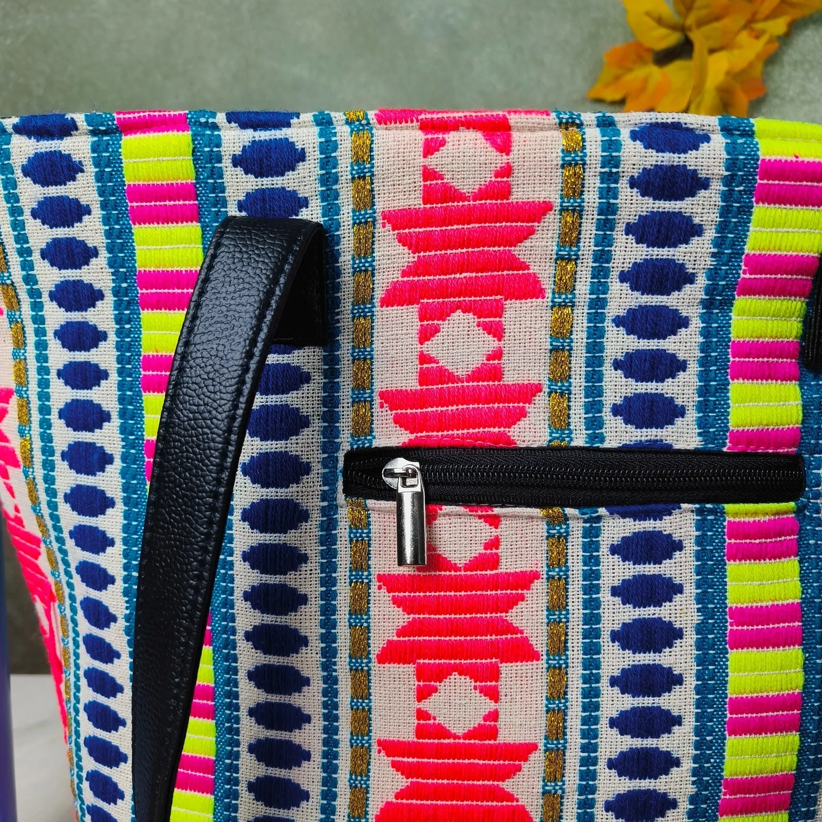 Dual Zip Fusion Tote Southwestern And Native American Designs