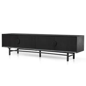 Ducan 2.1m Wooden TV Entertainment Unit - Black