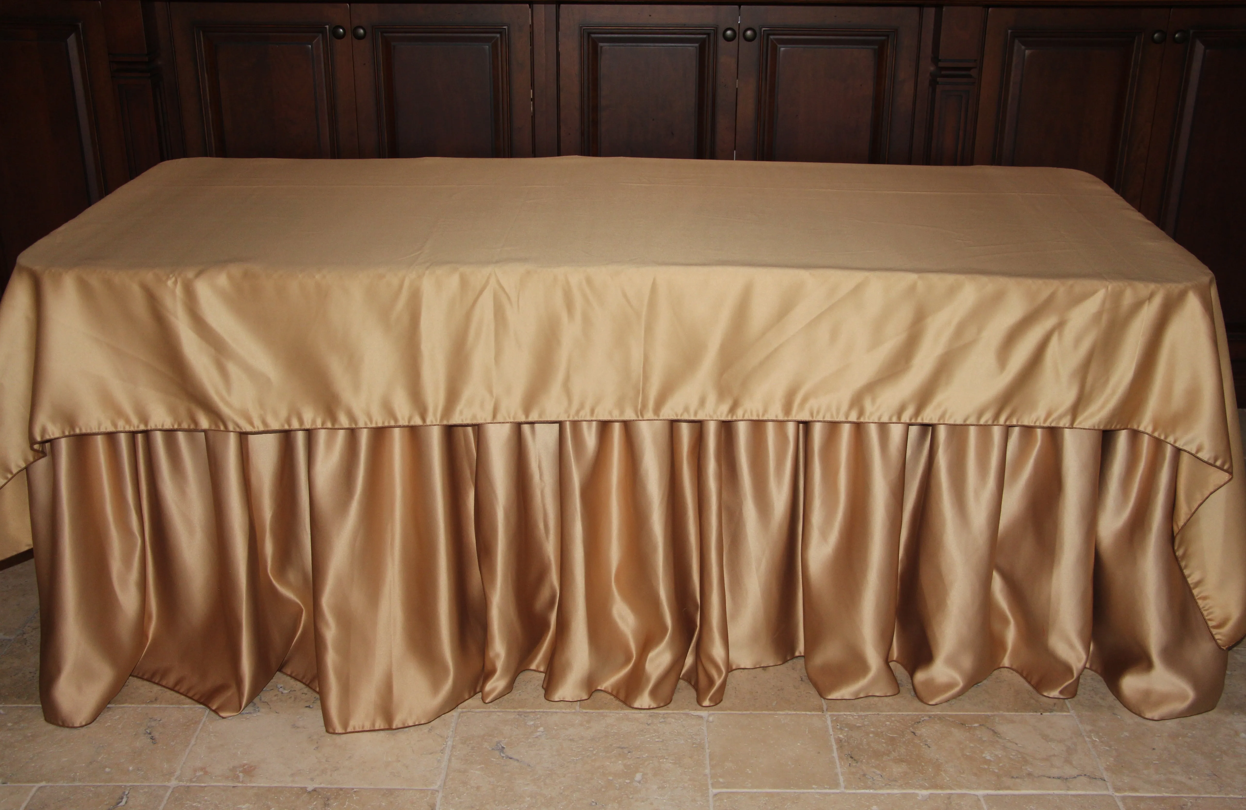 Duchess Satin Table Skirt