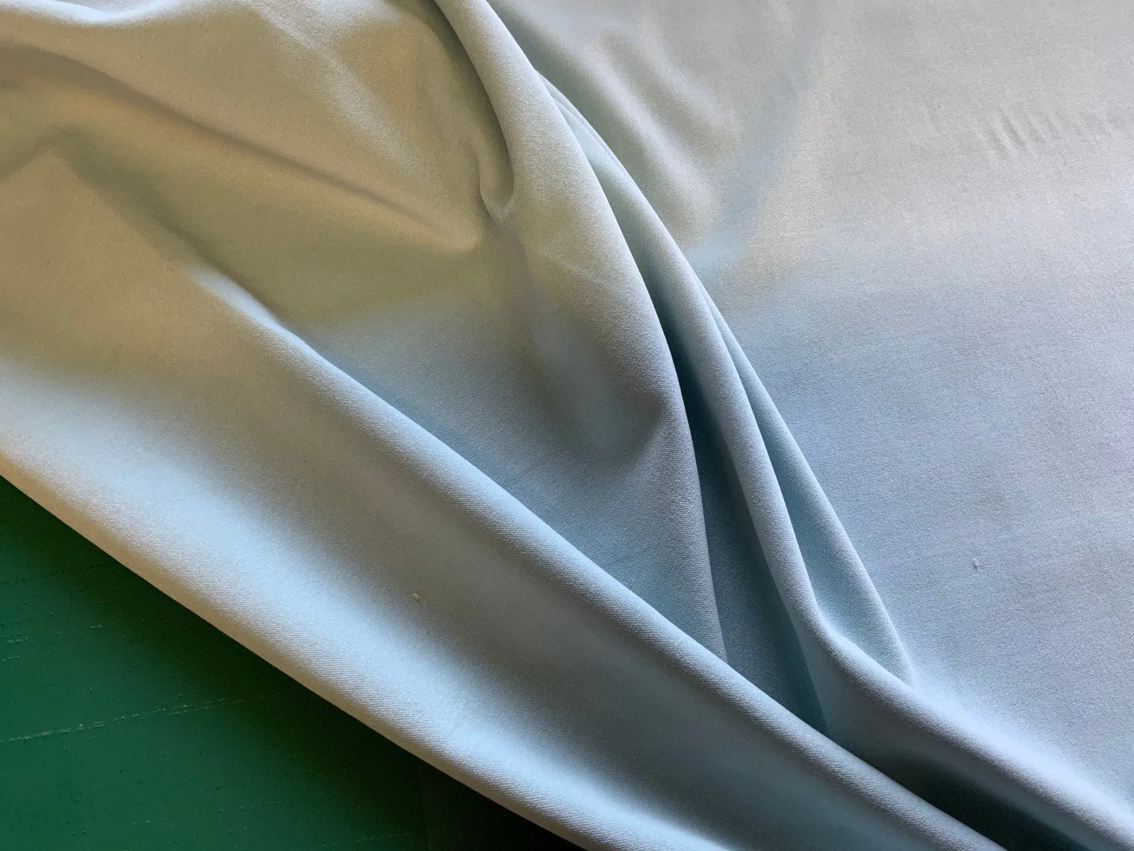 DUCK EGG BLUE - Cotton Dressmaking Velvet Fabric - Lightweight