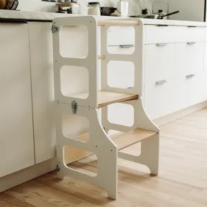 Duck Woodworks Foldable Kitchen Tower White