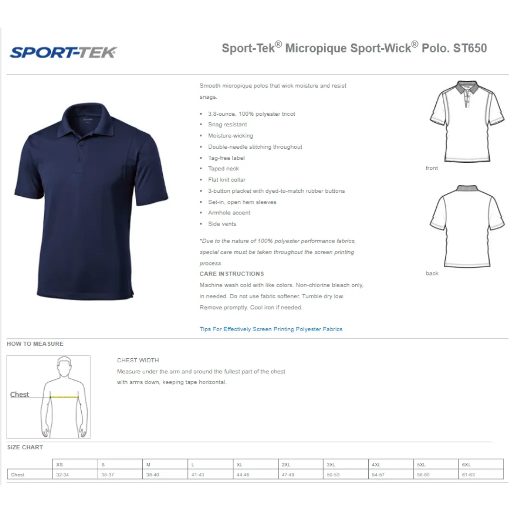 Duello Elementary Sport-Tek Performance Polo